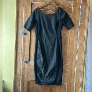 Luk Sin Organic Clothing Maine shift Dress Charcoal Gray medium